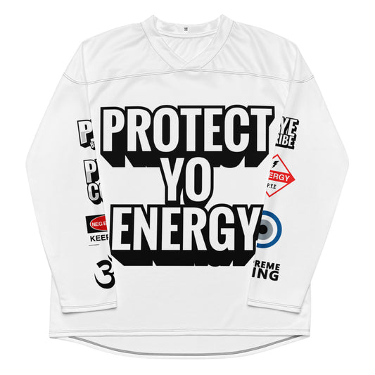 PYE Recycled hockey jersey White - PROTECT YO ENERGY 