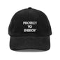 Protect Yo Energy corduroy hat - PROTECT YO ENERGY