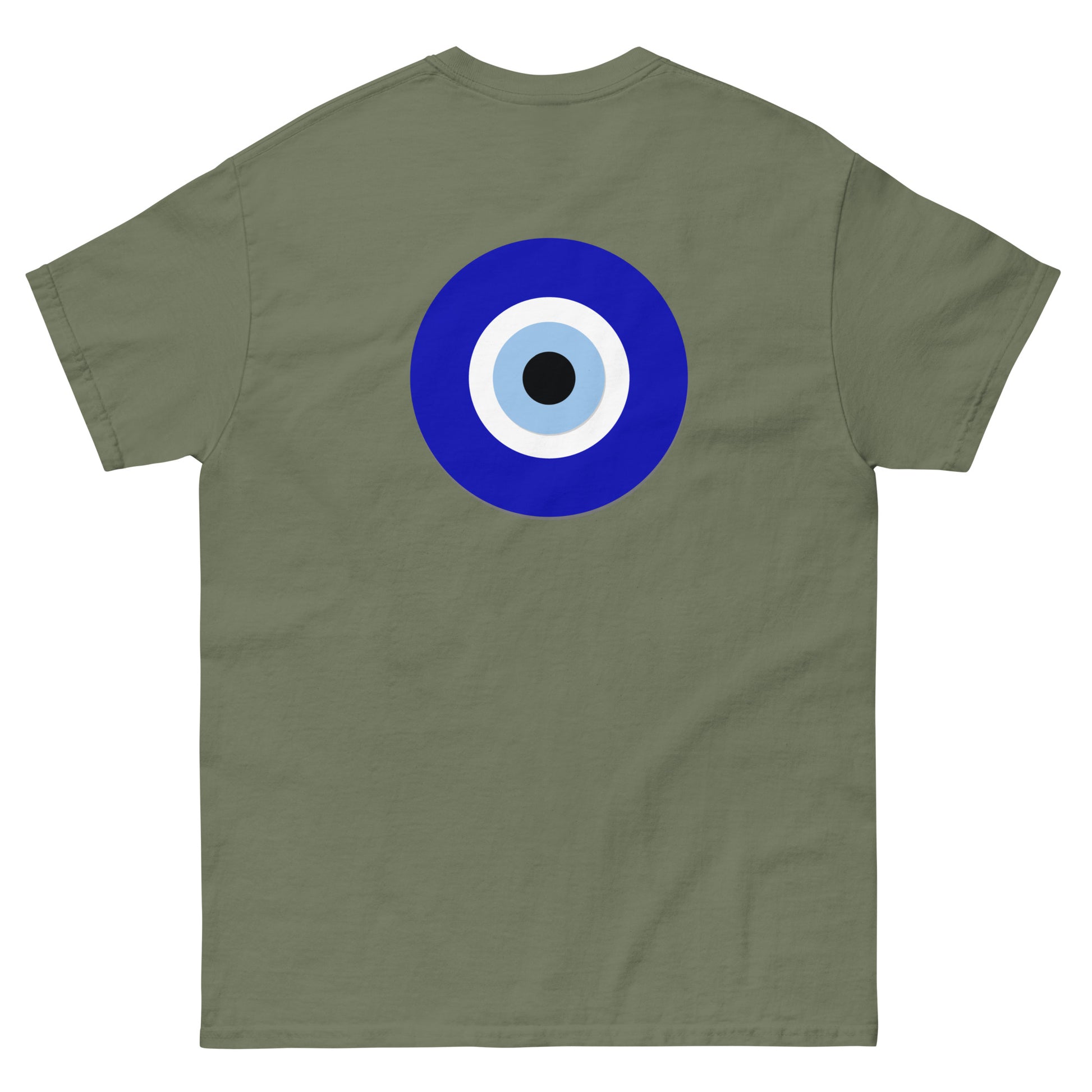tee unisex evil eye tshirt military green 