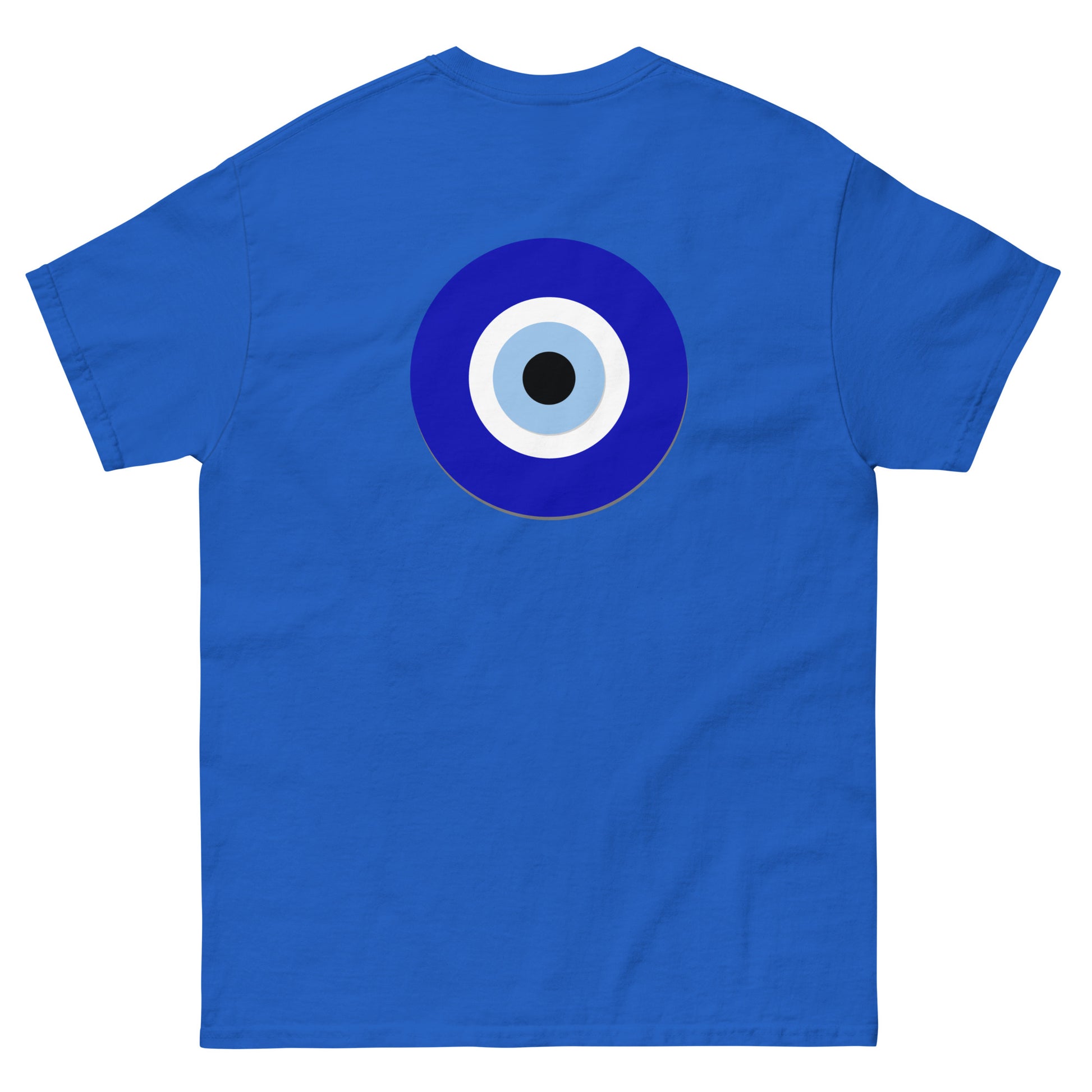 tee unisex evil eye tshirt royal blue