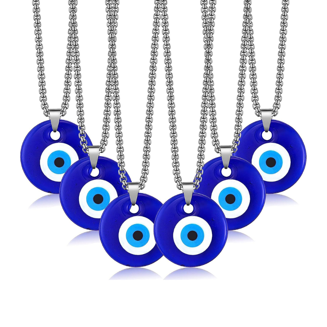 Evil Eye Necklace (Stainless Steel Chain) - PROTECT YO ENERGY 